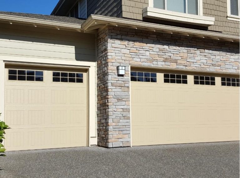 Durable Steel Garage Door in Sacramento Neighborhood